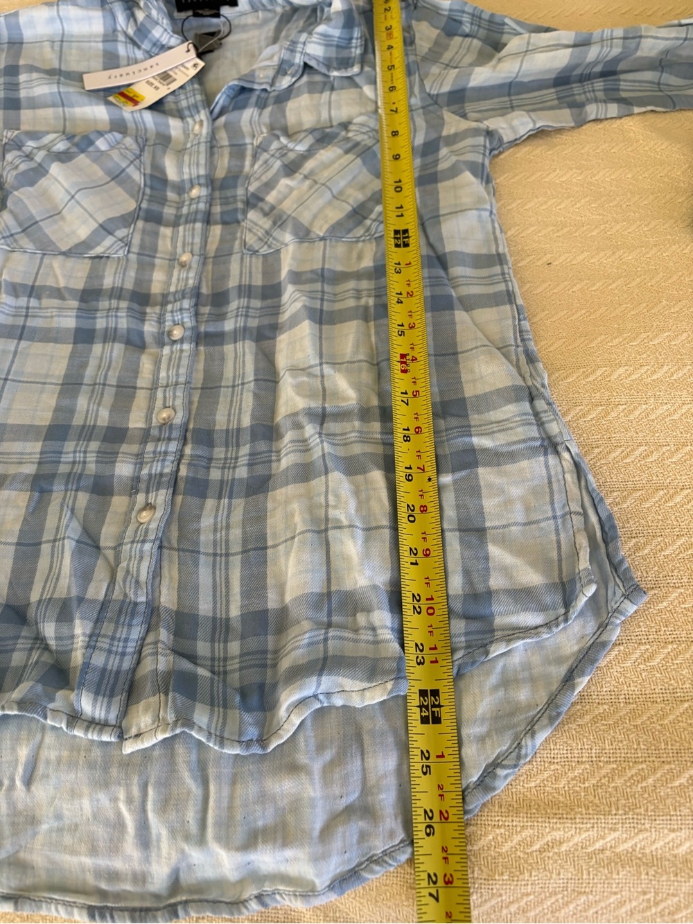 NWT Sanctuary plaid button down shirt. XS - Picture 14 of 16
